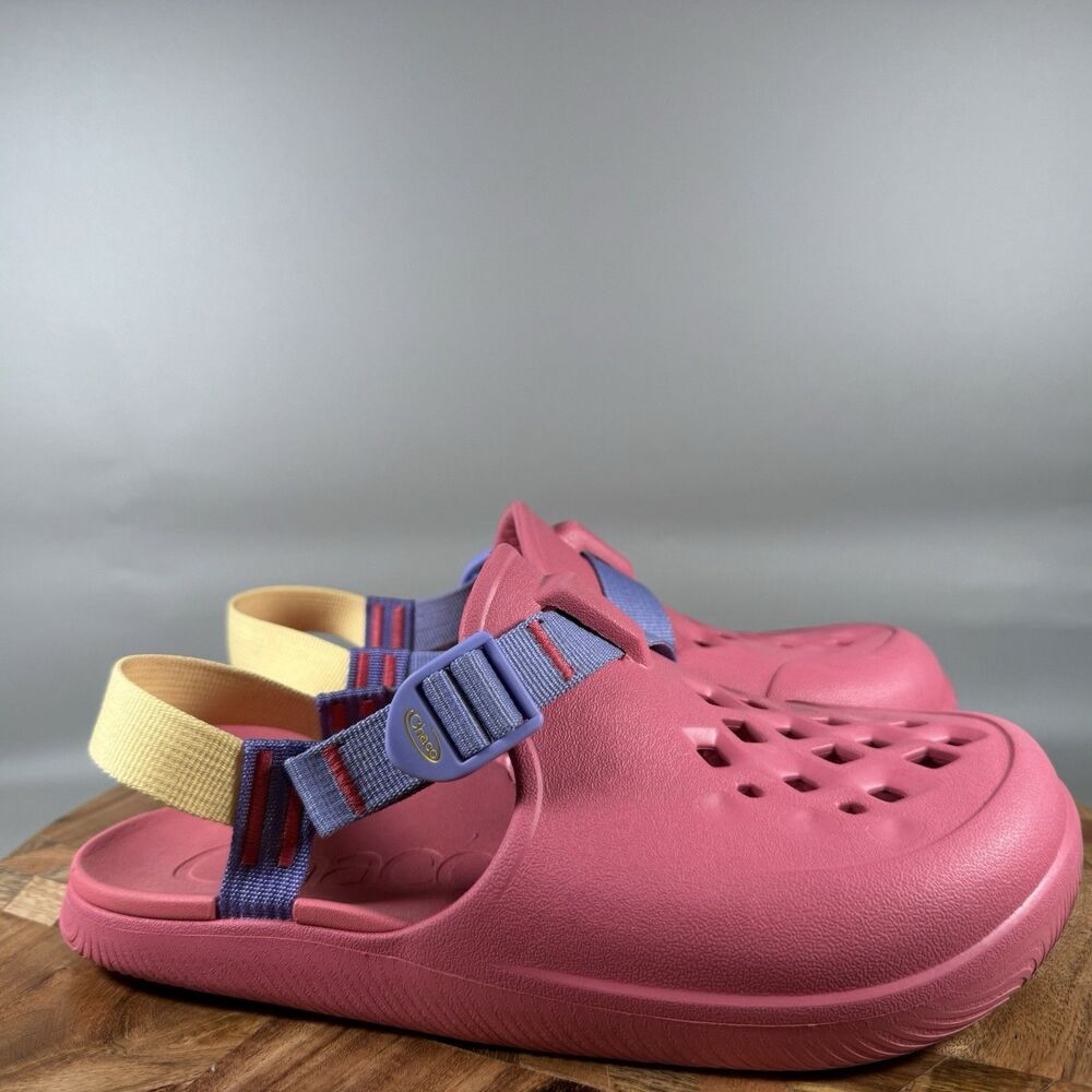 Chacos Chillos Clogs Womens 8 (Youth‎ 6) Pink Slip On Adjustable Mules